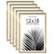Americanflat Picture Frame Set with Mat - Set of 5 - Photo Frame Set of Five for Wall Display - Plexiglass Cover - Hanging Hardware